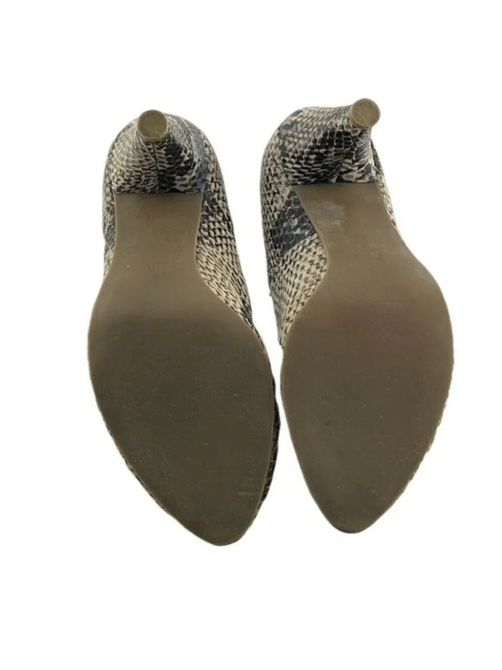 Jeffrey Campbell Snake Print Peep Toe Heels Size 7.5